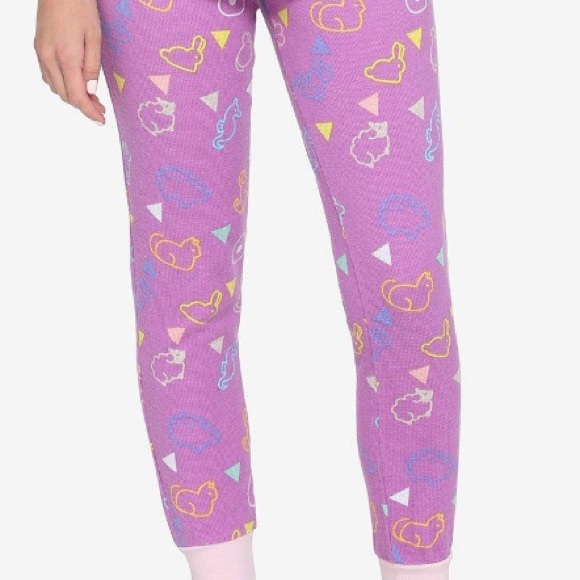 Hot Topic Fruits Basket Lavender Thermal Pajama Sleep Set - Picture 3 of 3